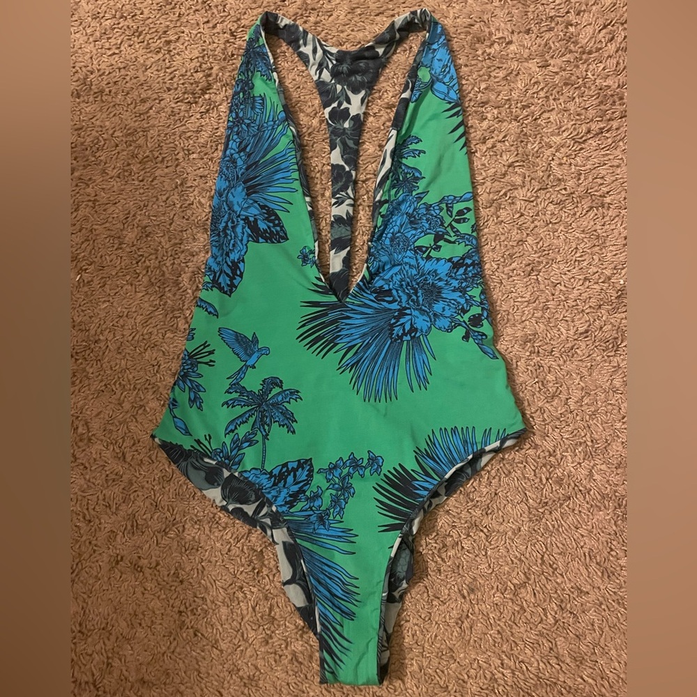 Reversible One Piece Bathing Suit